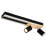 Потолочный светильник черный GAVIN WOOD варинант исполнения - 1 | Loft Concept в Москве