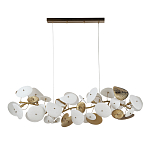 Люстра с белыми и золотистыми цветами G9 Dahlia Flowers Lamp варинант исполнения - 3 | Loft Concept в Москве