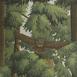 Обои ручная роспись Redwoods Colourway SC-281 on scenic paper варинант исполнения - 2 | Loft Concept в Москве