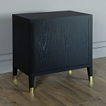 Прикроватная тумбочка с полкой Elsa Dreams Black варинант исполнения - 4 | Loft Concept в Москве