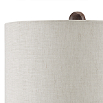 Настольная лампа из мрамора с тканевым абажуром Seductress варинант исполнения - 2 | Loft Concept в Москве