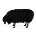Банкетка Овечка черная Sheep Bench Black head down варинант исполнения - 1 | Loft Concept в Москве