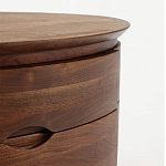 Прикроватный столик из дерева с 2-мя ящиками Moon Walnut Furniture варинант исполнения - 5 | Loft Concept в Москве