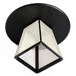 Обеденный стол с круглой чёрной столешницей и плетёным основанием Savanna Round Table варинант исполнения - 2 | Loft Concept в Москве