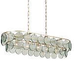 Люстра овальной формы с каскадом из декоративных элементов Harmony of Light варинант исполнения - 2 | Loft Concept в Москве