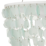 Люстра круглая с каскадом из декоративных элементов Sea Glass варинант исполнения - 2 | Loft Concept в Москве