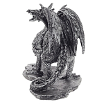 Декоративная статуэтка Дракон Dragon Black Silver Statuette варинант исполнения - 2 | Loft Concept в Москве