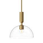 Подвесной светильник с прозрачным полусферическим стеклянным плафоном Alora Mood  варинант исполнения - 1 | Loft Concept в Москве