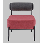 Кресло Ponpoun тёмно-серый бордо варинант исполнения - 4 | Loft Concept в Москве