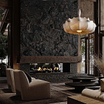 Подвесной светильник с белым фигурным абажуром и мягкими волнистыми краями Cloud Motion  варинант исполнения - 21 | Loft Concept в Москве