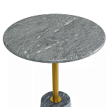 Кофейный столик круглый из мрамора серый Reliable Foundation варинант исполнения - 3 | Loft Concept в Москве