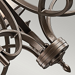 Люстра с белыми тканевыми абажурами в прозрачных стеклянных цилиндрах Kichler варинант исполнения - 20 | Loft Concept в Москве