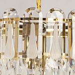 Люстра многоярусная с овальными прозрачными подвесками 36 см Harmonica варинант исполнения - 6 | Loft Concept в Москве