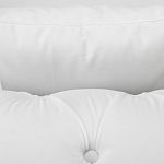 Кресло низкое с мягкой обивкой из велюра на 4-х ножках из массива березы Sophie Armchair white варинант исполнения - 4 | Loft Concept в Москве