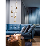 Подвесной светильник с двумя белыми рифлеными цилиндрическими плафонами Golden Swirl варинант исполнения - 8 | Loft Concept в Москве