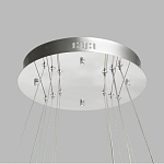 Люстра с тремя кольцами цвета хром и прозрачными хрустальными шарами по периметру Sacramento Transparent Balls Chandelier варинант исполнения - 11 | Loft Concept в Москве