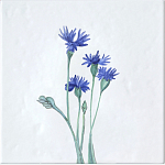 Плитка с узором Васильки варинант исполнения - 2 | Loft Concept в Москве