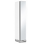 Шкаф-пенал белый с зеркальной дверцей Strict Lines варинант исполнения - 2 | Loft Concept в Москве