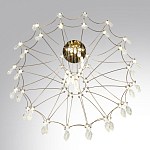 Люстра подвесная из металла с хрустальными прозрачными подвесками Quasar 81 варинант исполнения - 5 | Loft Concept в Москве