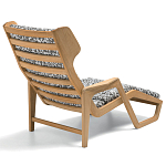 Дизайнерское кресло-шезлонг из массива дерева Gio Ponti D.150.5 Сhaise Longue варинант исполнения - 10 | Loft Concept в Москве