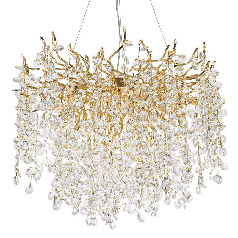        Fairytree Light Gold Chandelier 14     | Loft Concept 