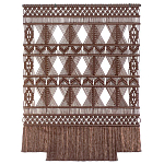 Панно Макраме коричневый цвет  варинант исполнения - 6 | Loft Concept в Москве