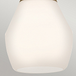 Подвесной светильник каплевидной формы с комбинированным плафоном из стали и белого матового стекла Kichler варинант исполнения - 13 | Loft Concept в Москве