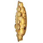 Бра светодиодное из многослойных золотых дисков Metal Disc Chandelier варинант исполнения - 4 | Loft Concept в Москве