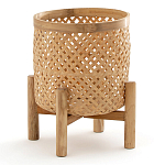 Кашпо на ножках из бамбука Bamboo Decor варинант исполнения - 1 | Loft Concept в Москве