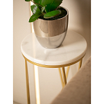 Столик дизайнерский Beige marble варинант исполнения - 5 | Loft Concept в Москве