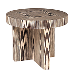 Столик журнальный круглый с полосатым узором Zebroids варинант исполнения - 1 | Loft Concept в Москве