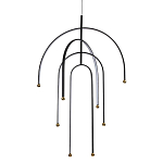 Люстра подвесная с дугообразными изогнутыми элементами Luke Lampco Tracer Lamp варинант исполнения - 1 | Loft Concept в Москве