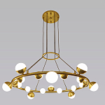 Люстра подвесная светодиодная с плафонами в форме шара Italian Globe Cedar Moss Light варинант исполнения - 4 | Loft Concept в Москве