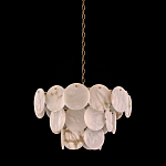 Люстра трехъярусная с подвесками из округлых элементов Cryptocrystalline Stone варинант исполнения - 2 | Loft Concept в Москве