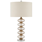 Настольная лампа с фактурным стеклянным корпусом Glamorous Pommel варинант исполнения - 3 | Loft Concept в Москве