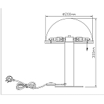 Настольная лампа c абажуром в форме купола из натурального камня  Heavenly Harmony варинант исполнения - 7 | Loft Concept в Москве