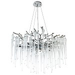 Люстра с хрустальными подвесками Frozen Drops Chandelier Chrome 10 варинант исполнения - 2 | Loft Concept в Москве