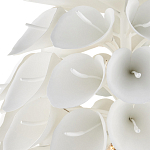 Люстра белая каплевидной формы из цветков лилии White Natural Lines варинант исполнения - 2 | Loft Concept в Москве