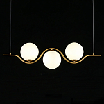 Люстра подвесная светодиодная Jagna 2 Gold and White варинант исполнения - 1 | Loft Concept в Москве