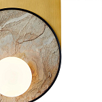 Бра с каменным диском в металлической раме Sandstone Painting варинант исполнения - 3 | Loft Concept в Москве