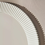 Зеркало в круглой фактурной раме Mirror Modern Texture белое варинант исполнения - 4 | Loft Concept в Москве