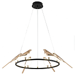 Подвесной светильник с декором в виде птиц Birds Ring Hanging Lamp варинант исполнения - 2 | Loft Concept в Москве