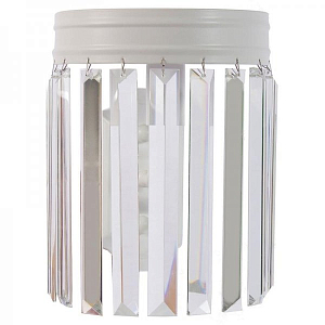 Настенная лампа RH Odeon Clear Glass White Bra