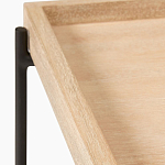 Консоль деревянной столешницей и полкой Wooden Table Top and Shelf варинант исполнения - 2 | Loft Concept в Москве