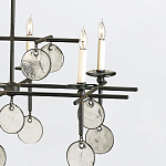 Люстра подвесная с 8-ю лампами и стеклянными круглыми подвесками Currey & Company варинант исполнения - 5 | Loft Concept в Москве