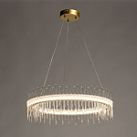 Люстра круглая с прозрачными стеклянными трубками 51 см Nembus варинант исполнения - 3 | Loft Concept в Москве