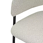 Стул мягкий с подлокотниками Chair Gray Upholstery Boucle варинант исполнения - 6 | Loft Concept в Москве