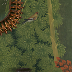 Обои ручная роспись Malwa Original colourway on Olive tobacco варинант исполнения - 3 | Loft Concept в Москве