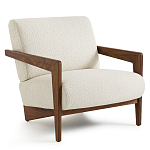 Кресло Avalon White Boucle из массива ореха варинант исполнения - 1 | Loft Concept в Москве