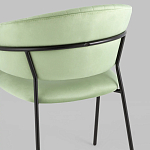 Стул в велюре фисташкового цвета Horizon варинант исполнения - 7 | Loft Concept в Москве